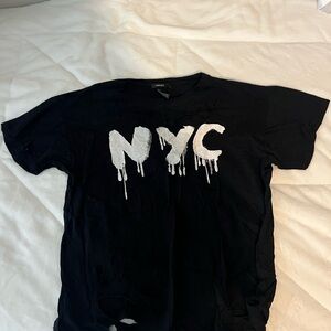 Forever 21 Black Graphic Tee